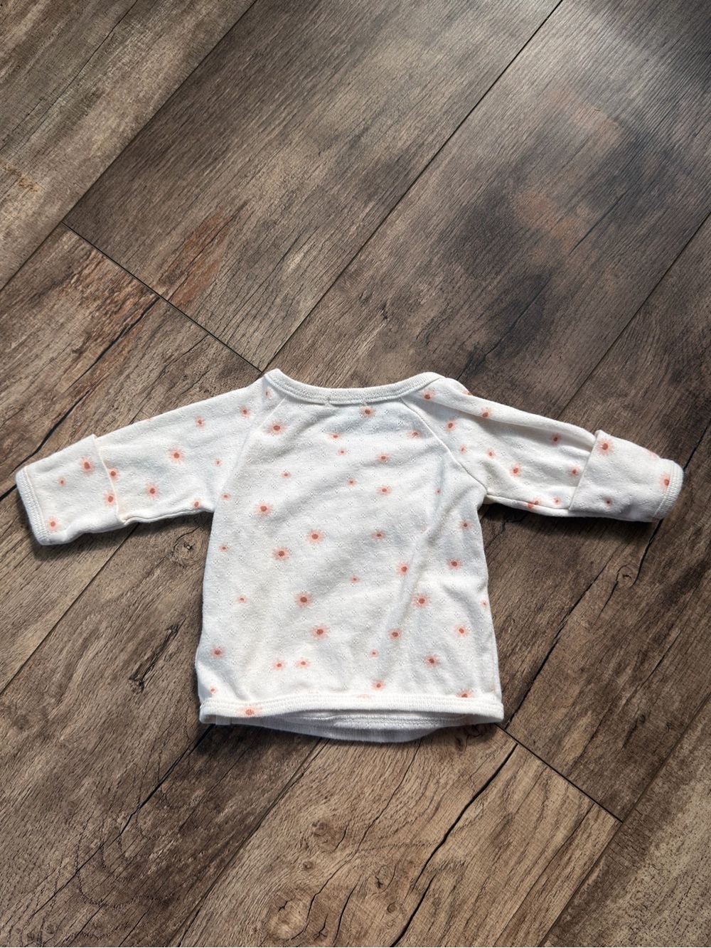 Oh Baby! 3mo | Kimono Set Baby Floral Footed Pajama Set white and Pink - Picture 5 of 7